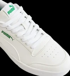 New białe sneakersy męskie z zielonymi akcentami Męskie Sportowe|Markowe