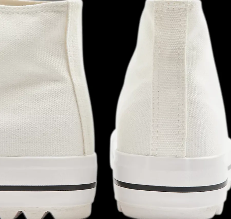 Clearance białe wysokie tenisówki damskie Damskie Sportowe|Trampki