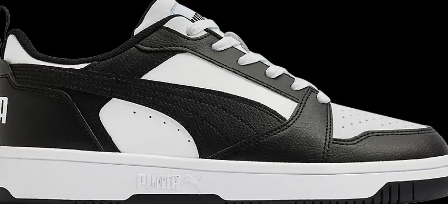 Outlet bialo-czarne sneakersy męskie Rebound V6 Low Męskie Sportowe|Markowe