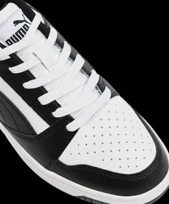 Outlet bialo-czarne sneakersy męskie Rebound V6 Low Męskie Sportowe|Markowe
