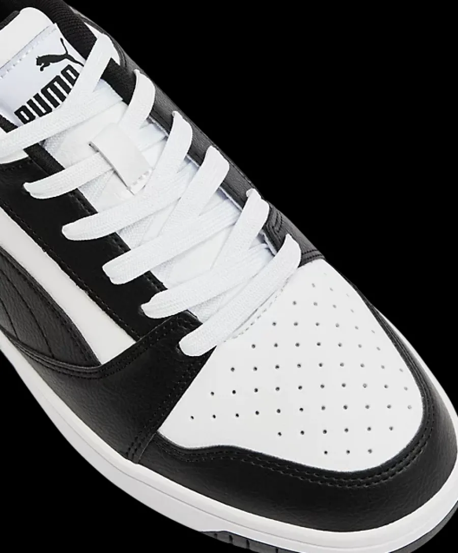 Outlet bialo-czarne sneakersy męskie Rebound V6 Low Męskie Sportowe|Markowe