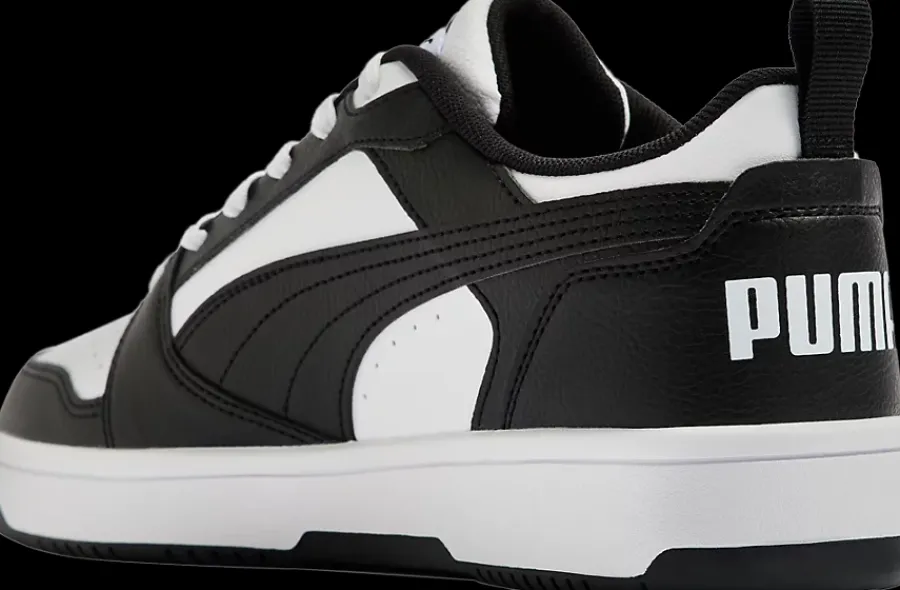 Outlet bialo-czarne sneakersy męskie Rebound V6 Low Męskie Sportowe|Markowe