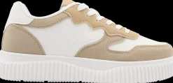 Clearance biało-beżowe sneakersy damskie Damskie Sportowe