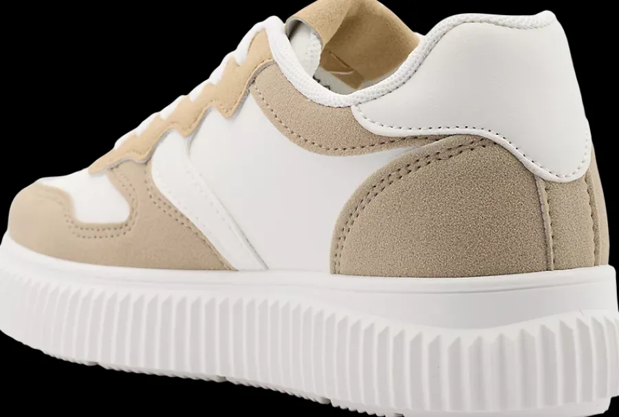 Clearance biało-beżowe sneakersy damskie Damskie Sportowe