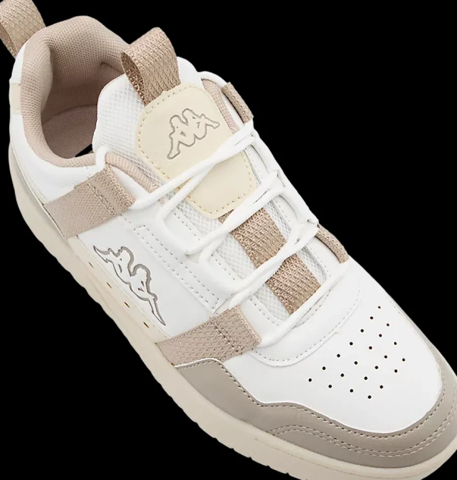 Discount biało-beżowe sneakersy damskie Bradock Damskie Sportowe|Markowe