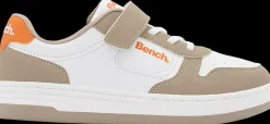 New biało-beżowe sneakersy młodzieżowe Dzieci Sportowe