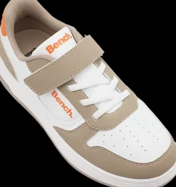 New biało-beżowe sneakersy młodzieżowe Dzieci Sportowe