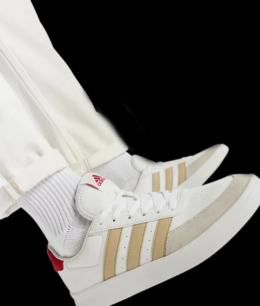 biało-beżowe sneakersy męskie BREAKNET 2.0 Męskie Sportowe|Markowe