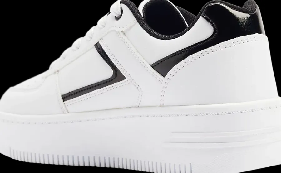 Outlet biało-czarne sneakersy damskie Damskie Sportowe