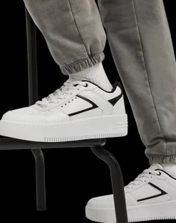 Outlet biało-czarne sneakersy damskie Damskie Sportowe