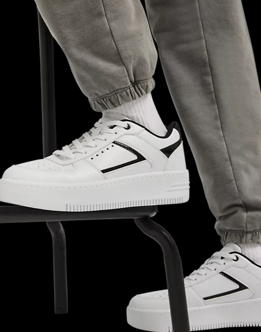 Outlet biało-czarne sneakersy damskie Damskie Sportowe