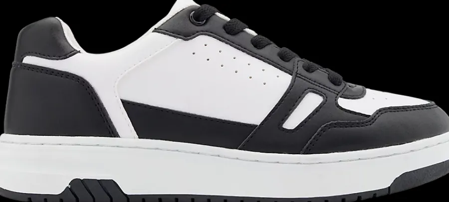Outlet biało-czarne sneakersy damskie Damskie Sportowe|Casual