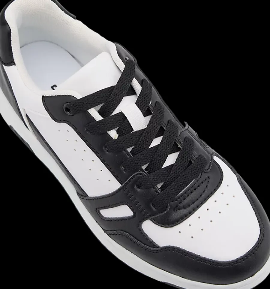 Outlet biało-czarne sneakersy damskie Damskie Sportowe|Casual