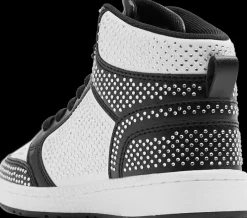 Sale biało-czarne sneakersy dziewczęce Dzieci Sportowe|Do Szkoły