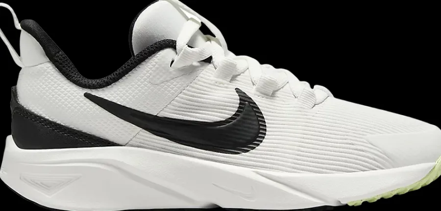 New biało-czarne sneakersy dziecięce Star Runner 4 Dzieci Sportowe|Markowe