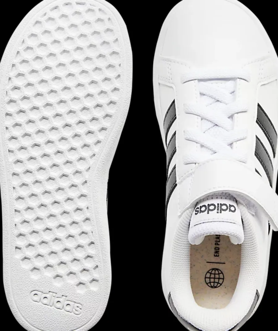 Sale biało-czarne sneakersy dziecięce GRAND COURT 2.0 Dzieci Sportowe