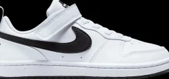 New biało-czarne sneakersy dziecięce Court Borough Low Dzieci Sportowe