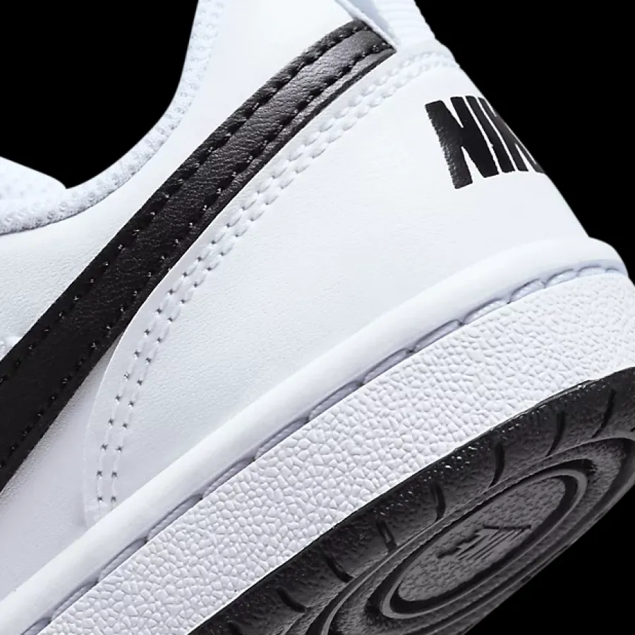 New biało-czarne sneakersy dziecięce Court Borough Low Dzieci Sportowe