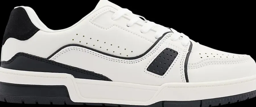 Discount biało-czarne sneakersy męskie Męskie Półbuty