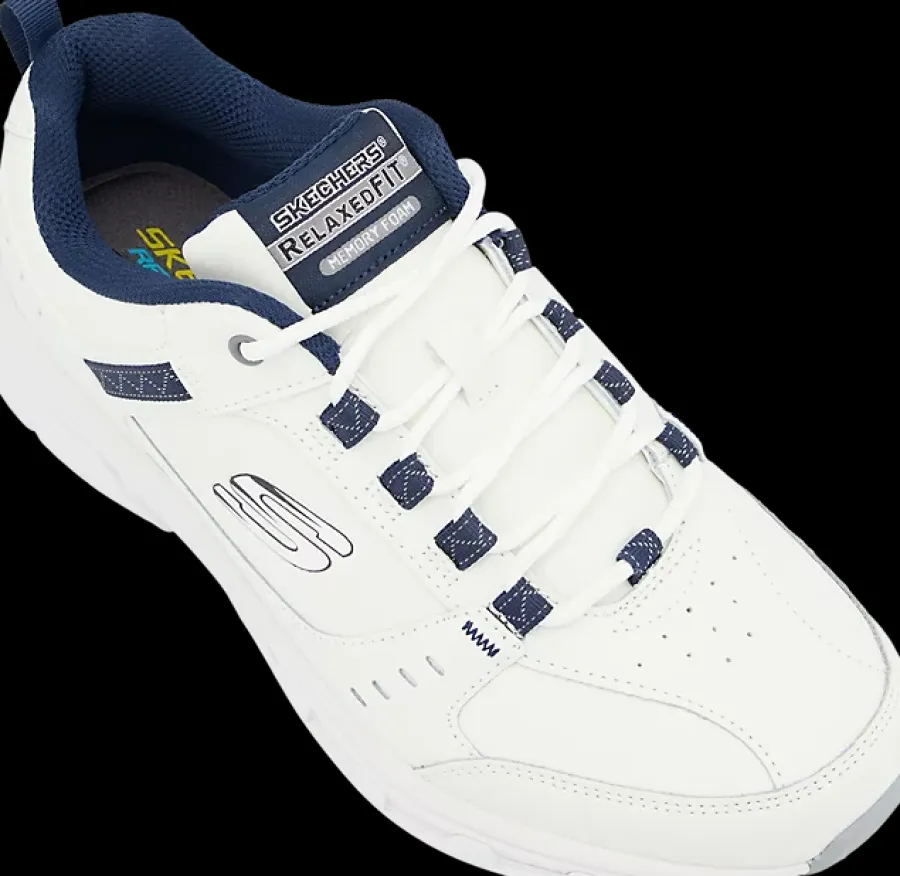 Online biało-czarne sneakersy męskie Oak Canyon Męskie Sportowe|Markowe