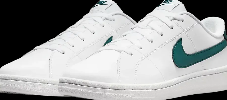 Discount biało-czarne sneakersy męskie Court Royale Męskie Sportowe|Markowe