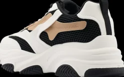 Discount biało-czarno-beżowe sneakersy damskie Damskie Sportowe