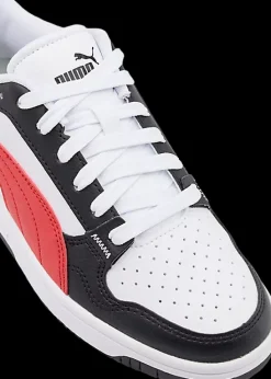 Sale biało-czarno-czerwone sneakersy młodzieżowe Reb-L Jr Dzieci Sportowe