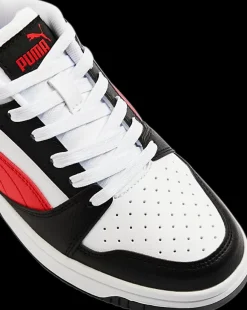 biało-czarno-czerwone sneakersy młodzieżowe Rebound V6 Low Dzieci Sportowe