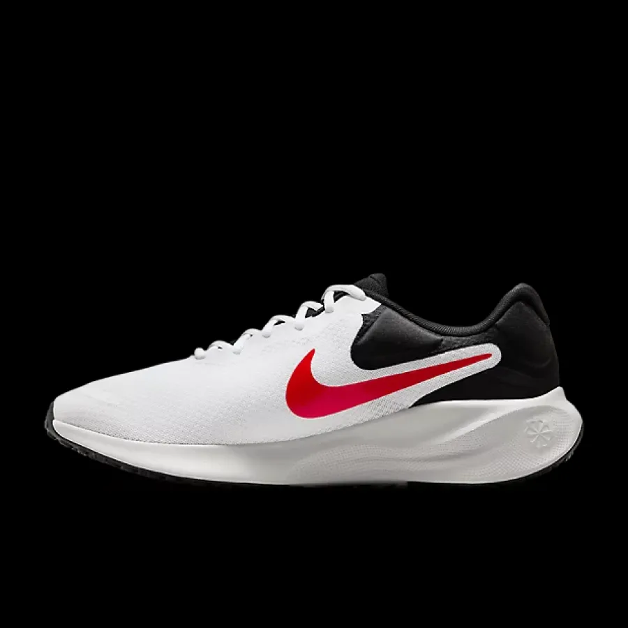 Outlet biało-czarno-czerwone sneakersy męskie Revolution 7 Męskie Sportowe|Markowe