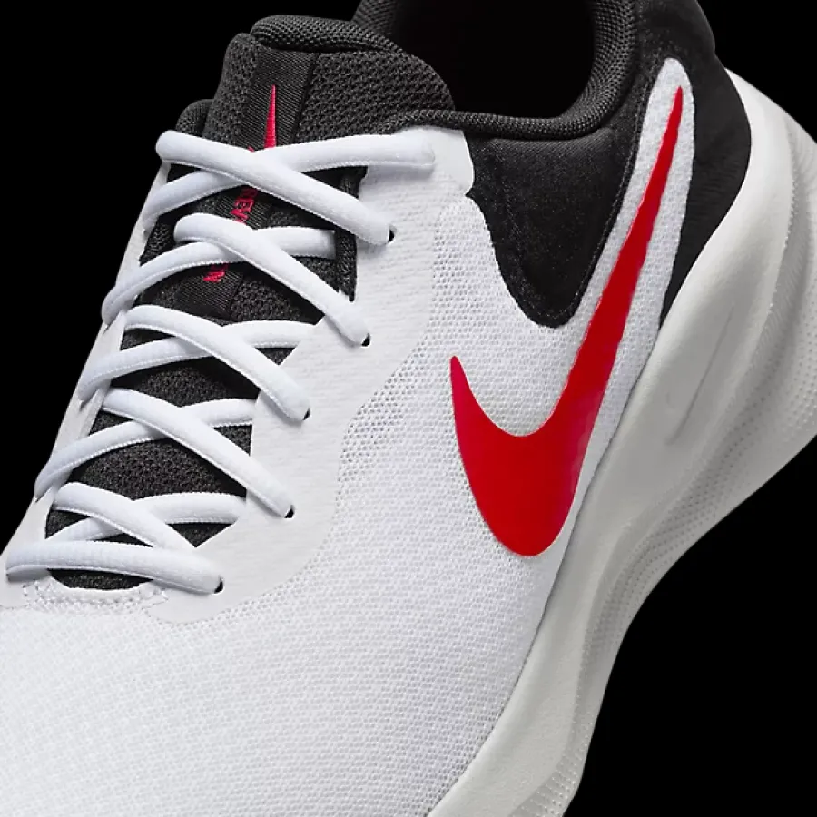 Outlet biało-czarno-czerwone sneakersy męskie Revolution 7 Męskie Sportowe|Markowe