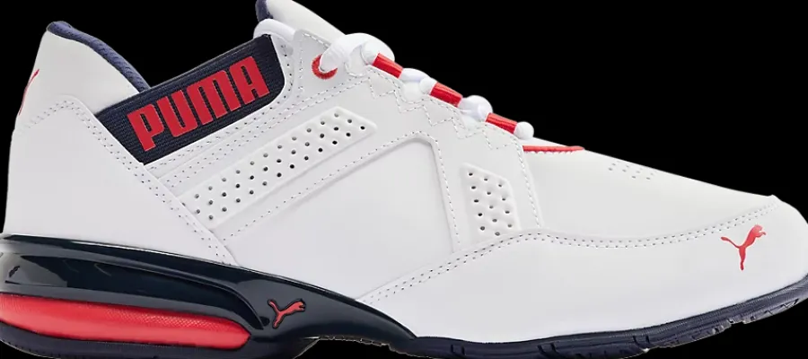 Best biało-czerwone męskie sneakersy Męskie Sportowe|Markowe