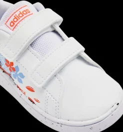 Outlet biało-czerwone sneakersy dziewczęce ADVANTAGE MOANA Dzieci Sportowe