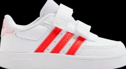 Clearance biało-czerwone sneakersy dziecięce Breaknet 2.0 CF I Dzieci Sportowe