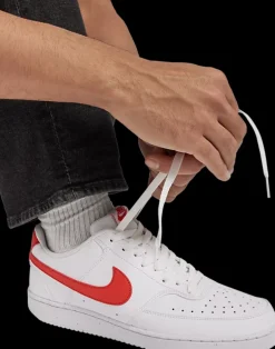 Hot biało-czerwone sneakersy męskie Court Vision Low Męskie Sportowe|Casual