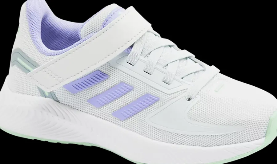 Best biało-fioletowe sneakersy dziewczęce Runfalcon Dzieci Sportowe
