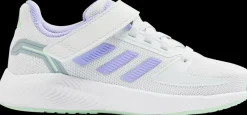Best biało-fioletowe sneakersy dziewczęce Runfalcon Dzieci Sportowe