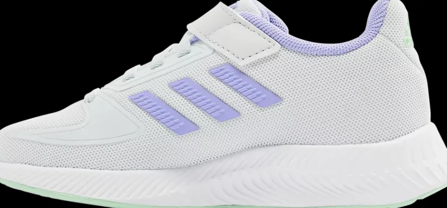 Best biało-fioletowe sneakersy dziewczęce Runfalcon Dzieci Sportowe
