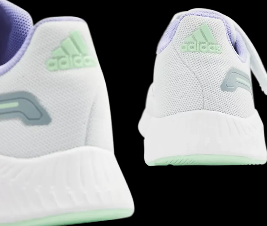 Best biało-fioletowe sneakersy dziewczęce Runfalcon Dzieci Sportowe