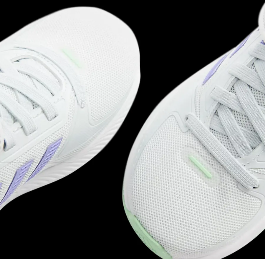 Best biało-fioletowe sneakersy dziewczęce Runfalcon Dzieci Sportowe