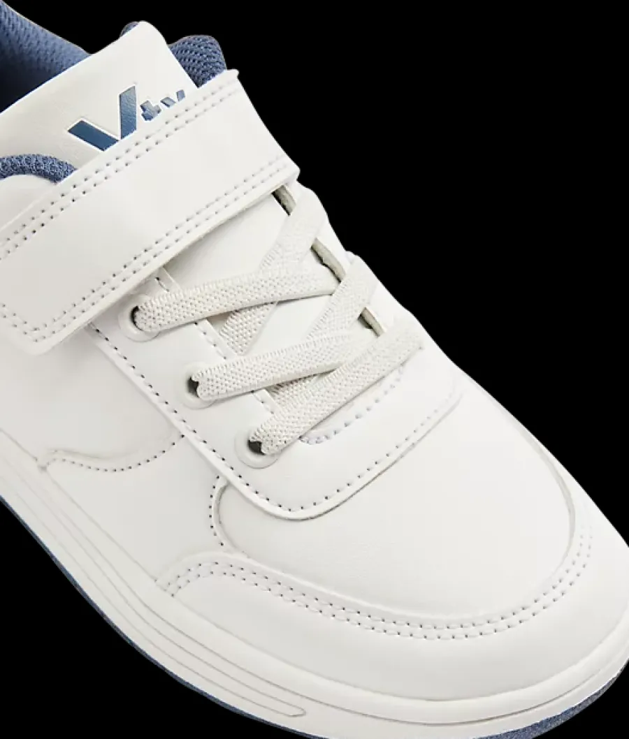 Outlet biało-granatowe sneakersy dziecięce Dzieci Sportowe|Do Szkoły