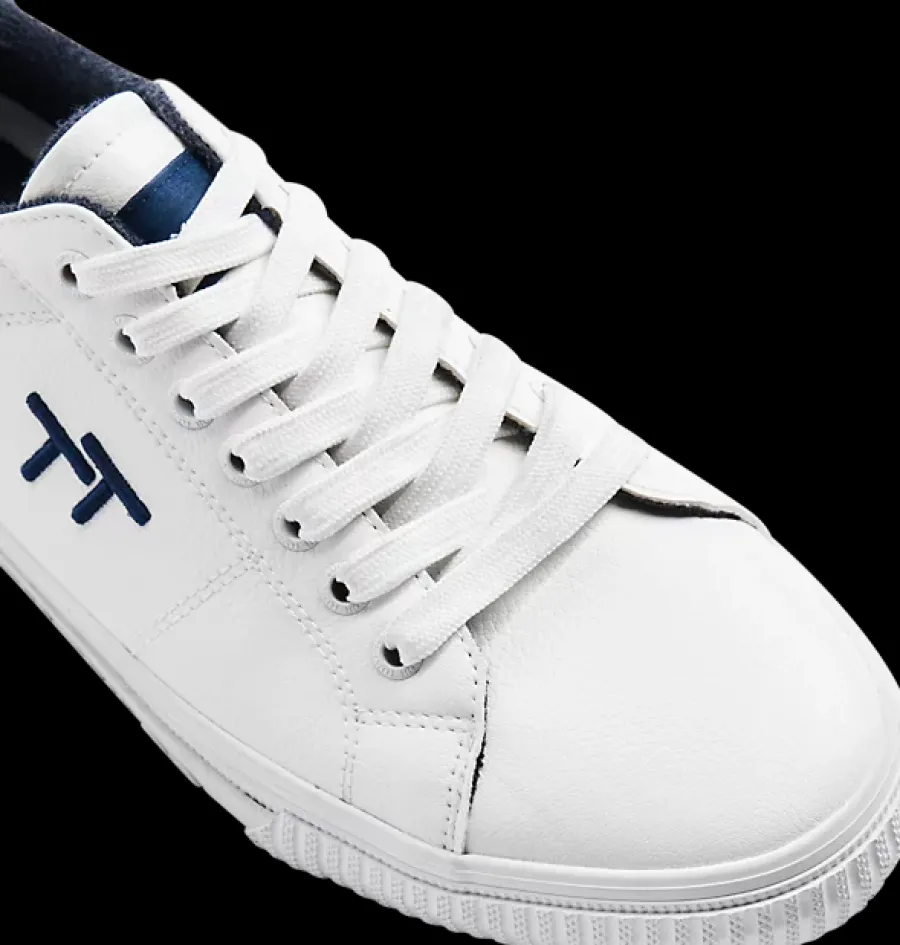 Discount biało-granatowe sneakersy męskie Męskie Sportowe
