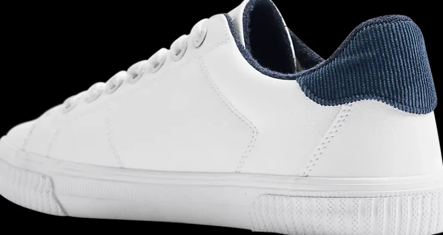 Discount biało-granatowe sneakersy męskie Męskie Sportowe
