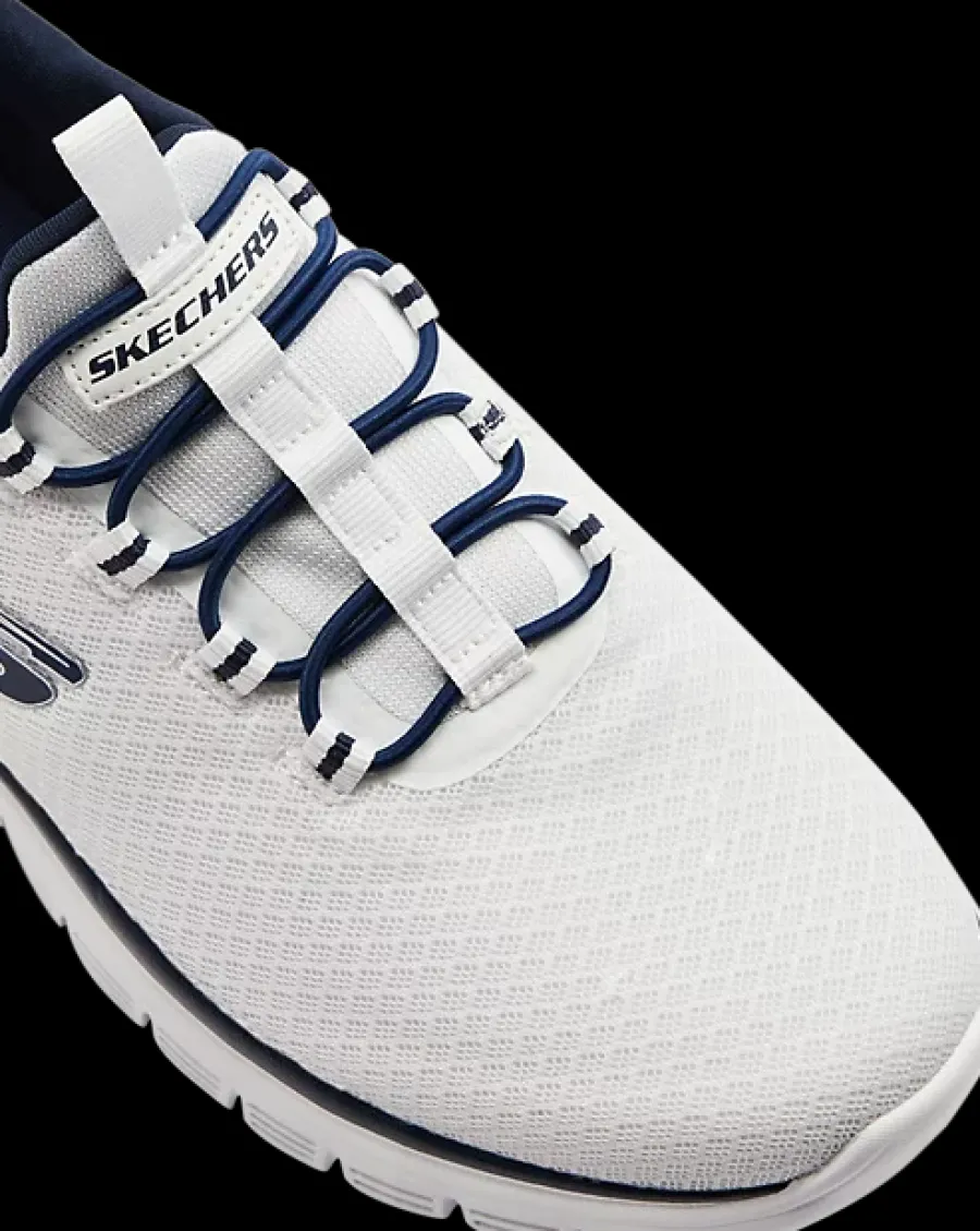 Clearance biało-granatowe sneakersy męskie Męskie Sportowe|Markowe