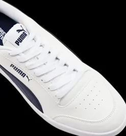 Outlet biało-granatowe sneakersy męskie Shuffle Męskie Sportowe|Casual