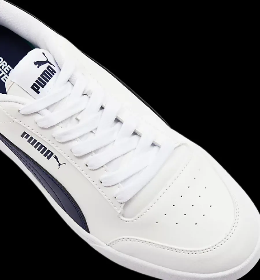 Outlet biało-granatowe sneakersy męskie Shuffle Męskie Sportowe|Casual