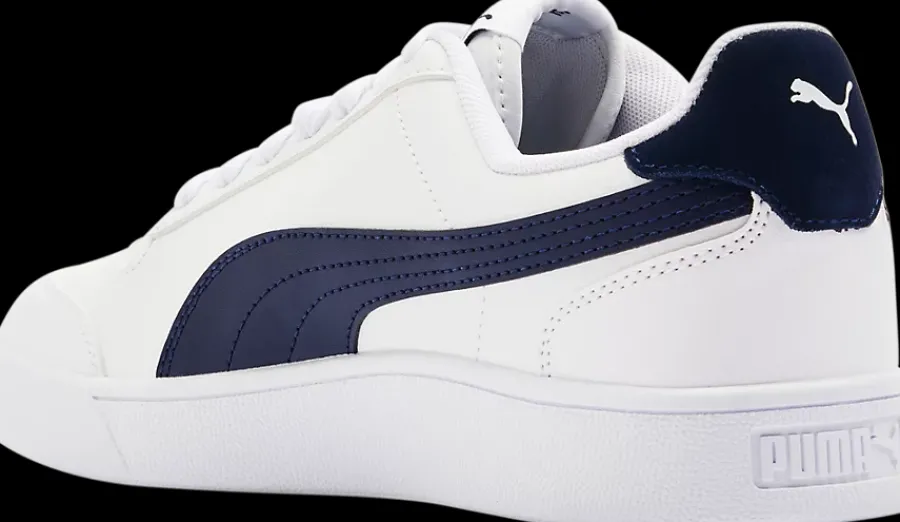 Outlet biało-granatowe sneakersy męskie Shuffle Męskie Sportowe|Casual
