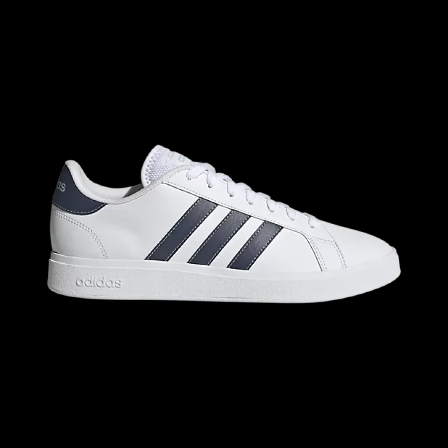 Online biało-granatowe sneakersy męskie Grand Court Base 2.0 Męskie Sportowe|Markowe