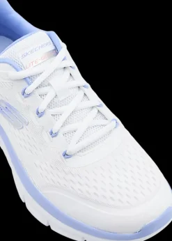 New biało-lawendowe sneakersy damskie z wkładką memory foam Damskie Sportowe|Markowe