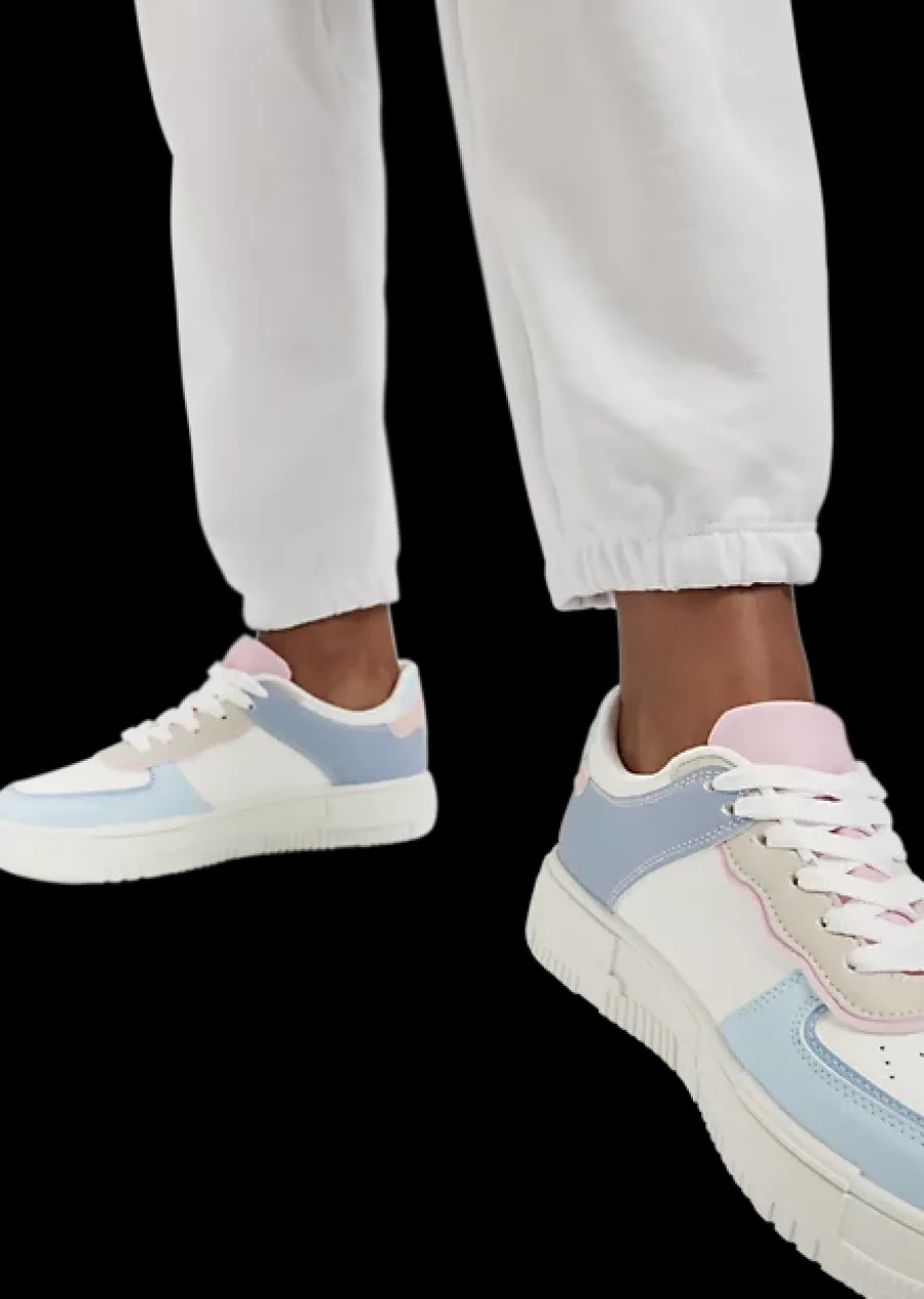 Clearance biało-niebieskie sneakersy damskie Damskie Sportowe