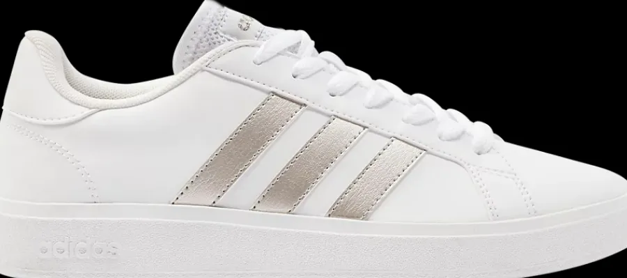 Sale biało-platynowe sneakersy damskie GRAND COURT BASE 2.0 Damskie Sportowe|Markowe